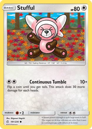 Stufful (181) [SM - Cosmic Eclipse] Reverse Holofoil - Deck Out Gaming