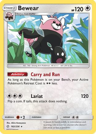 Bewear (182) [SM - Cosmic Eclipse] Reverse Holofoil - Deck Out Gaming