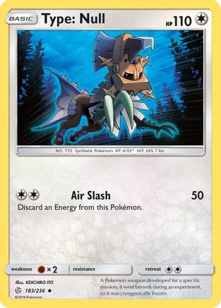 Type: Null (183) [SM - Cosmic Eclipse] Reverse Holofoil - Deck Out Gaming