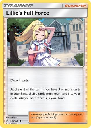 Lillie's Full Force (196) [SM - Cosmic Eclipse] Reverse Holofoil - Deck Out Gaming