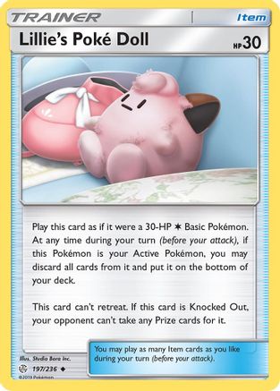 Lillie's Poke Doll (197) [SM - Cosmic Eclipse] Reverse Holofoil - Deck Out Gaming