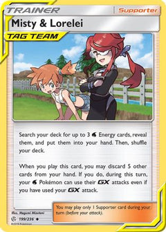 Misty & Lorelei (199) [SM - Cosmic Eclipse] Reverse Holofoil - Deck Out Gaming