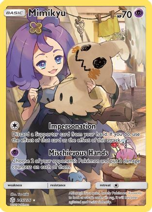 Mimikyu (Secret) (245) [SM - Cosmic Eclipse] Holofoil - Deck Out Gaming