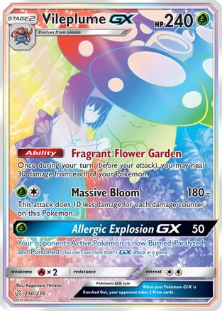 Vileplume GX (Secret) (250) [SM - Cosmic Eclipse] Holofoil - Deck Out Gaming