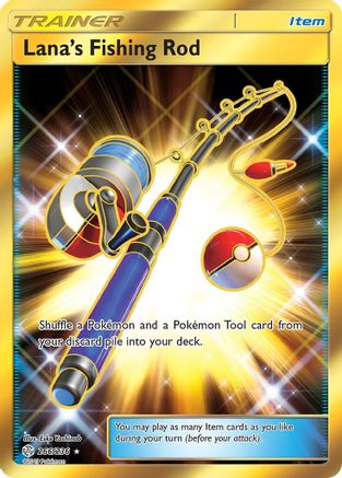 Lana's Fishing Rod (Secret) (266) [SM - Cosmic Eclipse] Holofoil - Deck Out Gaming
