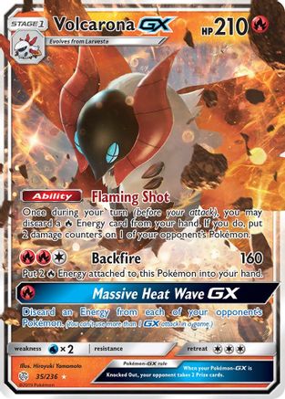 Volcarona GX (35) [SM - Cosmic Eclipse] Holofoil - Deck Out Gaming