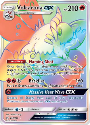 Volcarona GX (Secret) (252) [SM - Cosmic Eclipse] Holofoil - Deck Out Gaming