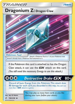 Dragonium Z: Dragon Claw (190) [SM - Cosmic Eclipse] Reverse Holofoil - Deck Out Gaming