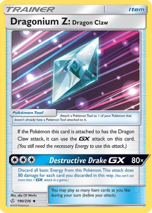 Dragonium Z: Dragon Claw (190) [SM - Cosmic Eclipse] - Deck Out Gaming