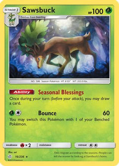 Sawsbuck (16) [SM - Cosmic Eclipse] Reverse Holofoil - Deck Out Gaming