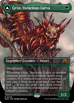 Grist, Voracious Larva (Borderless) (446) [Modern Horizons 3] - Deck Out Gaming