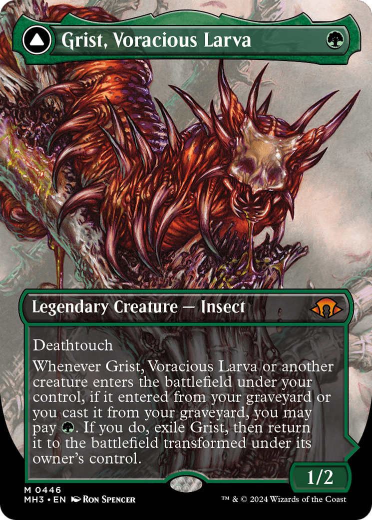 Grist, Voracious Larva (Borderless) (446) [Modern Horizons 3] - Deck Out Gaming