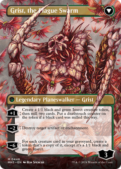 Grist, Voracious Larva (Borderless) (446) [Modern Horizons 3] - Deck Out Gaming