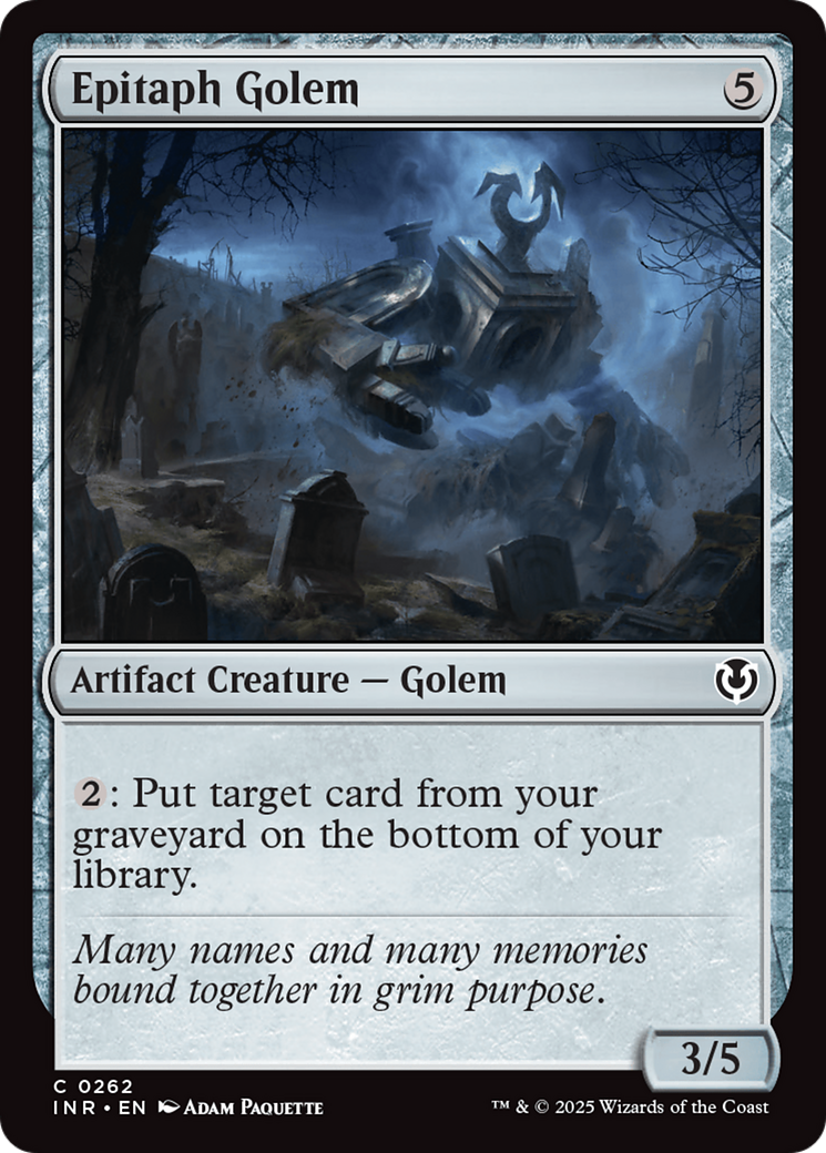 Epitaph Golem (262) [Innistrad Remastered] foil - Deck Out Gaming