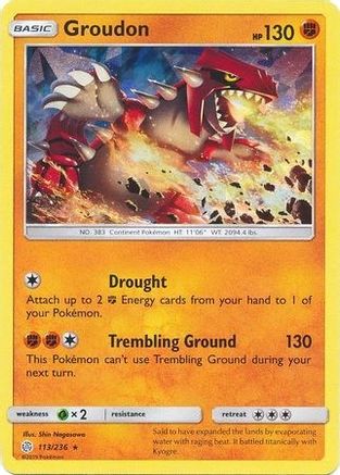 Groudon - 113/236 (Cracked Ice Holo) (113) [Deck Exclusives] Holofoil - Deck Out Gaming
