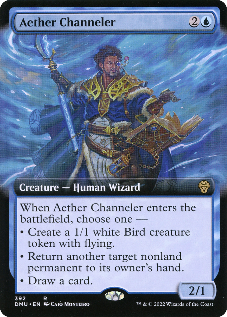 Aether Channeler (Extended Art) (392) [Dominaria United] foil - Deck Out Gaming
