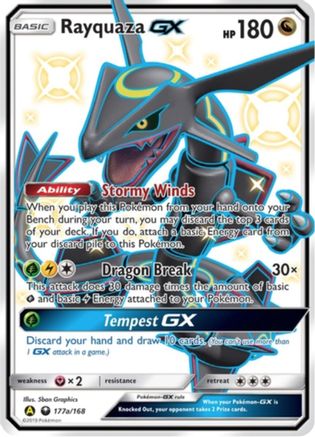 Rayquaza GX - 177a/168 (177a) [Alternate Art Promos] Holofoil - Deck Out Gaming