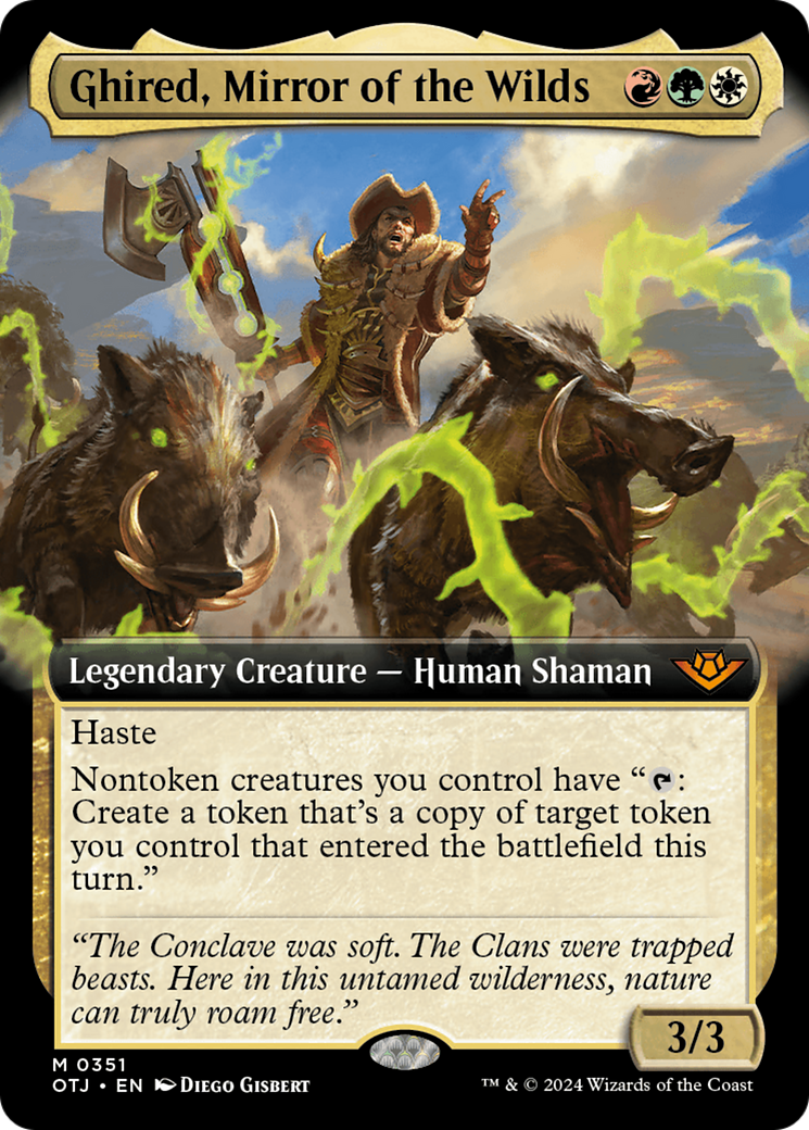 Ghired, Mirror of the Wilds (Extended Art) (351) [Outlaws of Thunder Junction] - Deck Out Gaming