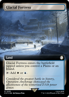 Glacial Fortress (Extended Art) (Surge Foil) (1025) [Fallout] foil - Deck Out Gaming
