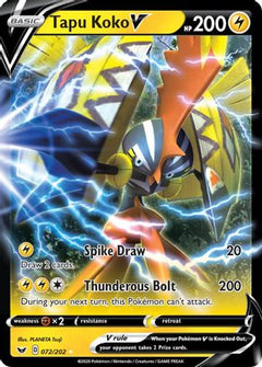 Tapu Koko V (72) [SWSH01: Sword & Shield Base Set] Holofoil - Deck Out Gaming