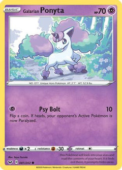 Galarian Ponyta (81) [SWSH01: Sword & Shield Base Set] Reverse Holofoil - Deck Out Gaming