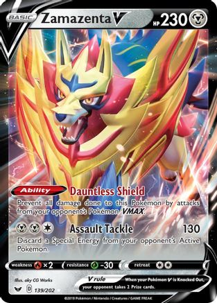 Zamazenta V - 139/202 [SWSH01: Sword & Shield Base Set] - Deck Out Gaming