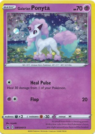 Galarian Ponyta - SWSH013 (SWSH013) [SWSH: Sword & Shield Promo Cards] Holofoil - Deck Out Gaming