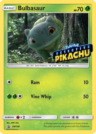 Bulbasaur - SM198 (Detective Pikachu Stamped) (SM198) [SM Promos] Holofoil - Deck Out Gaming