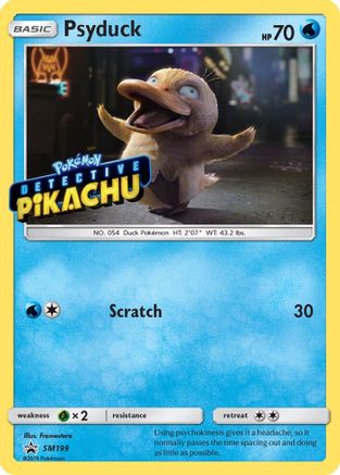 Psyduck - SM199 (Detective Pikachu Stamped) (SM199) [SM Promos] Holofoil - Deck Out Gaming
