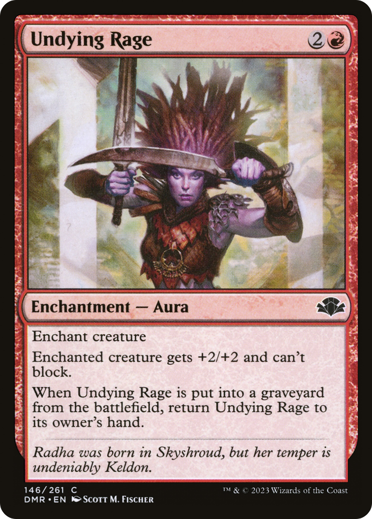 Undying Rage (146) [Dominaria Remastered] foil - Deck Out Gaming