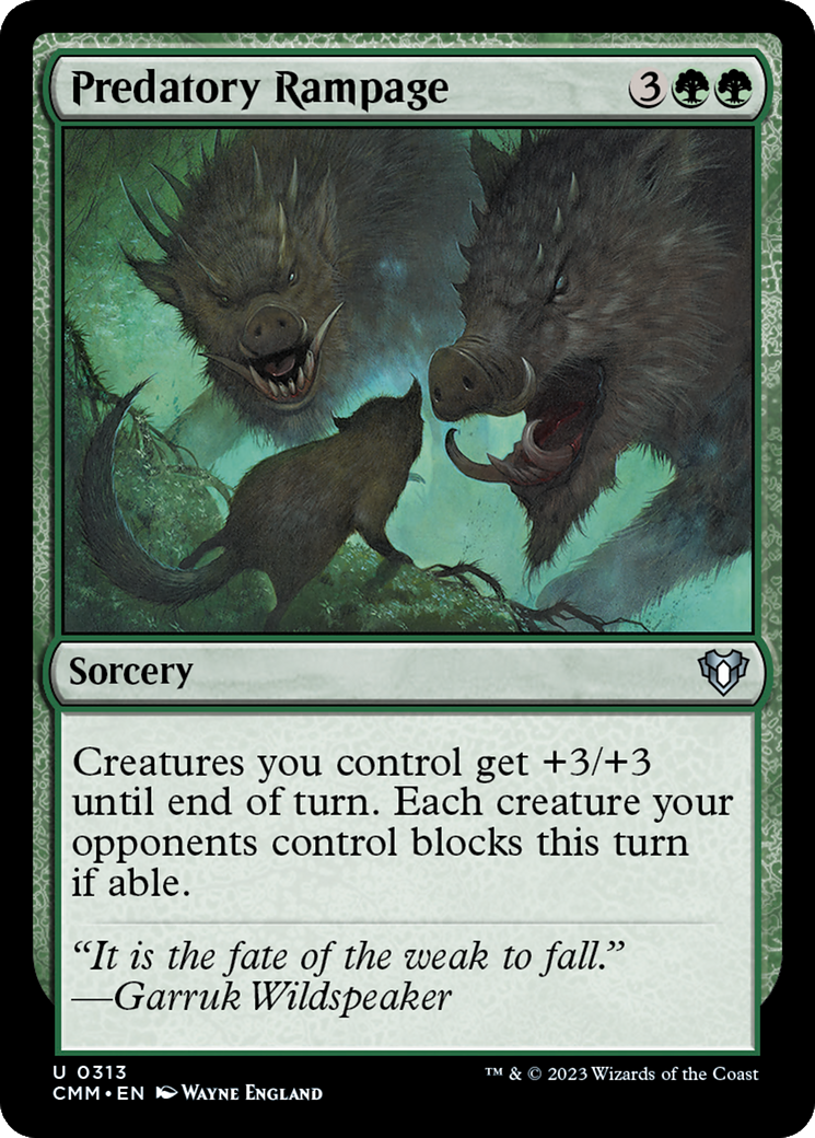 Predatory Rampage (313) [Commander Masters] - Deck Out Gaming
