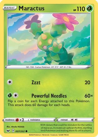 Maractus (7) [SWSH01: Sword & Shield Base Set] Reverse Holofoil - Deck Out Gaming