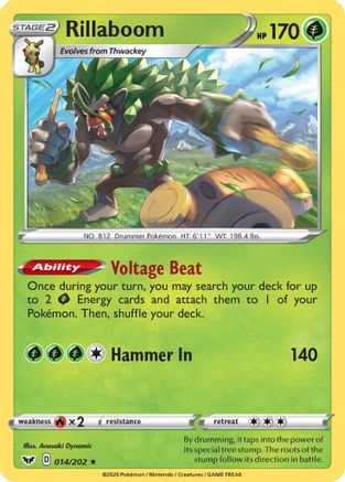 Rillaboom (014) (14) [SWSH01: Sword & Shield Base Set] Holofoil - Deck Out Gaming