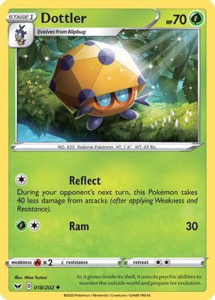Dottler (18) [SWSH01: Sword & Shield Base Set] Reverse Holofoil - Deck Out Gaming