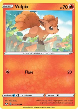 Vulpix (22) [SWSH01: Sword & Shield Base Set] Reverse Holofoil - Deck Out Gaming