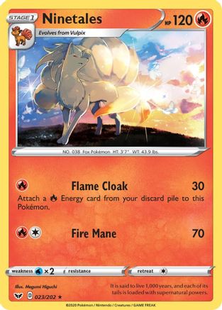 Ninetales (23) [SWSH01: Sword & Shield Base Set] Reverse Holofoil - Deck Out Gaming