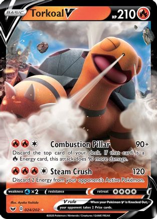 Torkoal V (24) [SWSH01: Sword & Shield Base Set] Holofoil - Deck Out Gaming