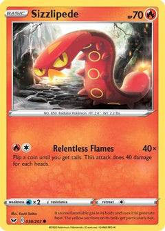 Sizzlipede (038) (38) [SWSH01: Sword & Shield Base Set] Reverse Holofoil - Deck Out Gaming