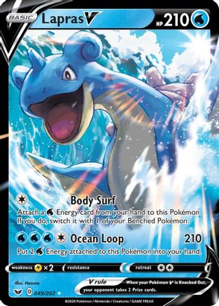 Lapras V (49) [SWSH01: Sword & Shield Base Set] Holofoil - Deck Out Gaming