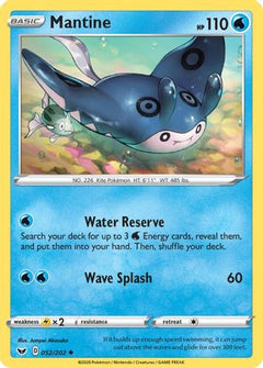Mantine (52) [SWSH01: Sword & Shield Base Set] Reverse Holofoil - Deck Out Gaming