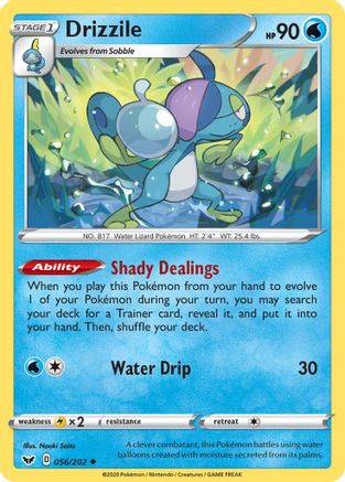 Drizzile (056) (56) [SWSH01: Sword & Shield Base Set] Reverse Holofoil - Deck Out Gaming