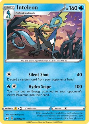 Inteleon (059) (59) [SWSH01: Sword & Shield Base Set] - Deck Out Gaming