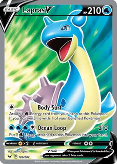 Lapras V (Full Art) (189) [SWSH01: Sword & Shield Base Set] Holofoil - Deck Out Gaming