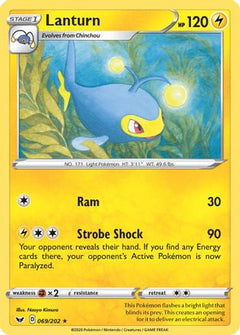 Lanturn (69) [SWSH01: Sword & Shield Base Set] Reverse Holofoil - Deck Out Gaming
