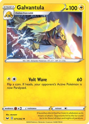 Galvantula (71) [SWSH01: Sword & Shield Base Set] Reverse Holofoil - Deck Out Gaming