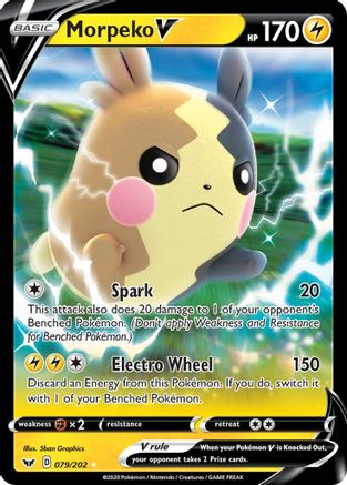 Morpeko V (079/202) [SWSH01: Sword & Shield Base Set] - Deck Out Gaming