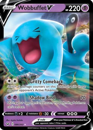 Wobbuffet V (86) [SWSH01: Sword & Shield Base Set] Holofoil - Deck Out Gaming