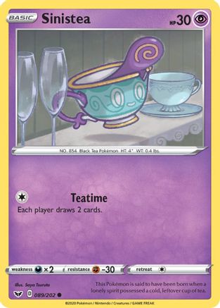 Sinistea (89) [SWSH01: Sword & Shield Base Set] Reverse Holofoil - Deck Out Gaming