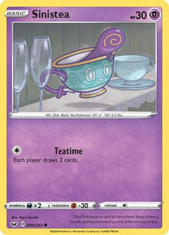 Sinistea (89) [SWSH01: Sword & Shield Base Set] Reverse Holofoil - Deck Out Gaming