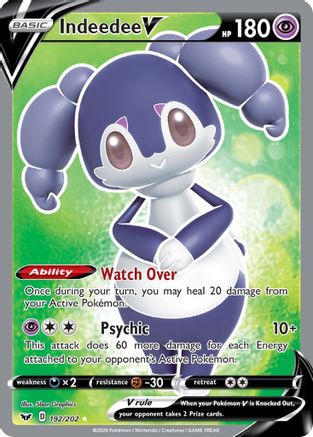 Indeedee V (Full Art) (192) [SWSH01: Sword & Shield Base Set] Holofoil - Deck Out Gaming
